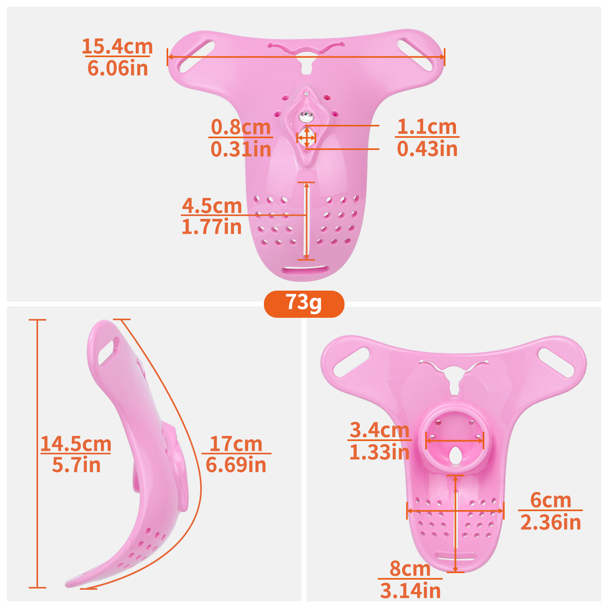ABS Resin Wearable Chastity Plate | AS753
