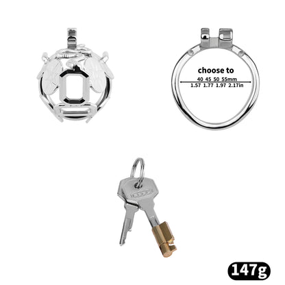 Solar Serpent Coiled Chastity Cage | F316A