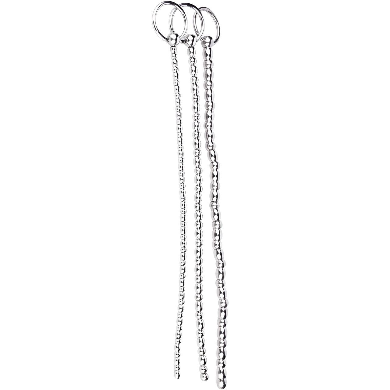 Metal Soft Urethral Sounds Penis Plug with Pull Ring | F3224 - FRRK
