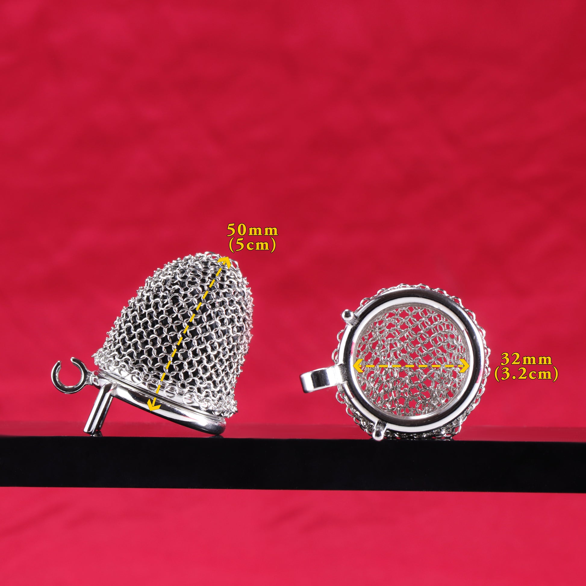 Nano Metal Mesh Chastity Cage, F3198 - FRRK