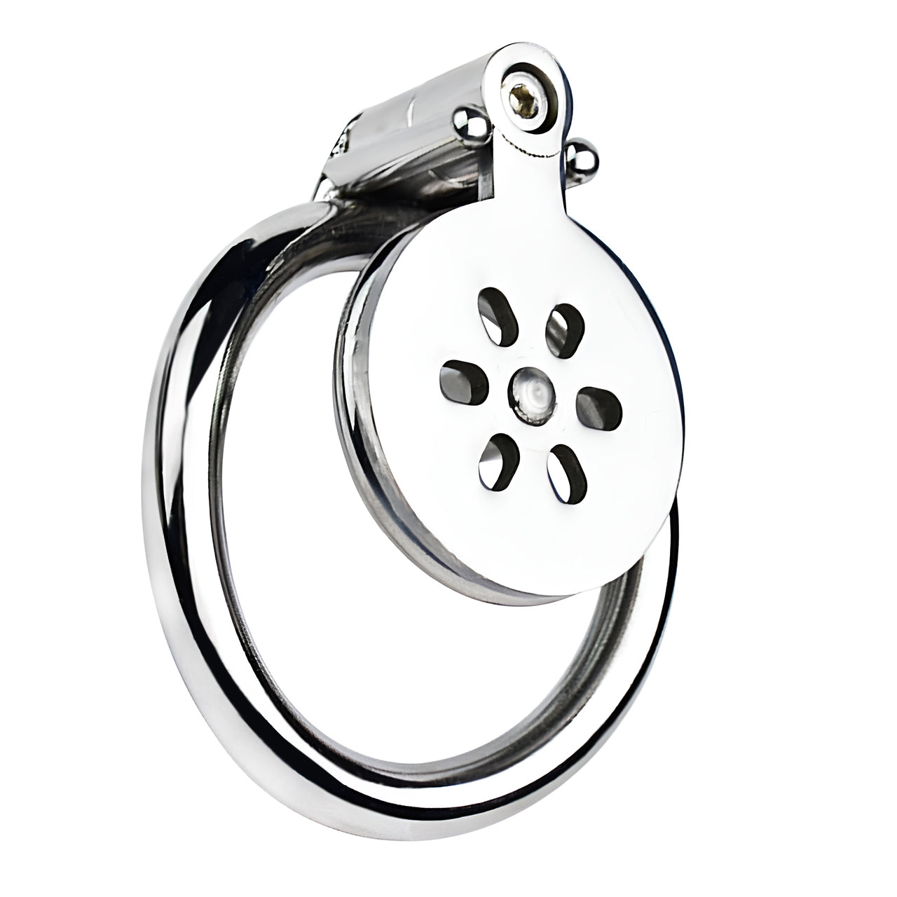 Flat Chastity Cage with Solid Metal Negative Ball, F3190 - FRRK