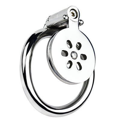 Flat Chastity Cage with Solid Metal Negative Ball, F3190 - FRRK
