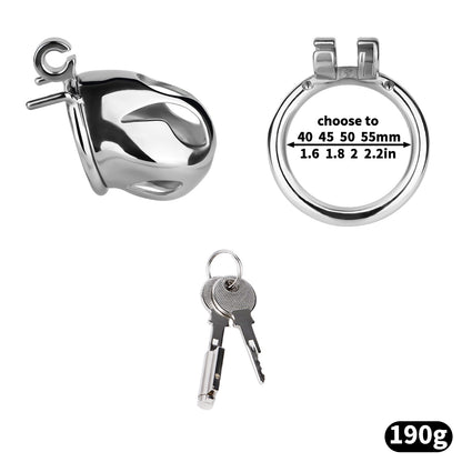 Mamba Chastity Cage | F312A Small Size - Silver