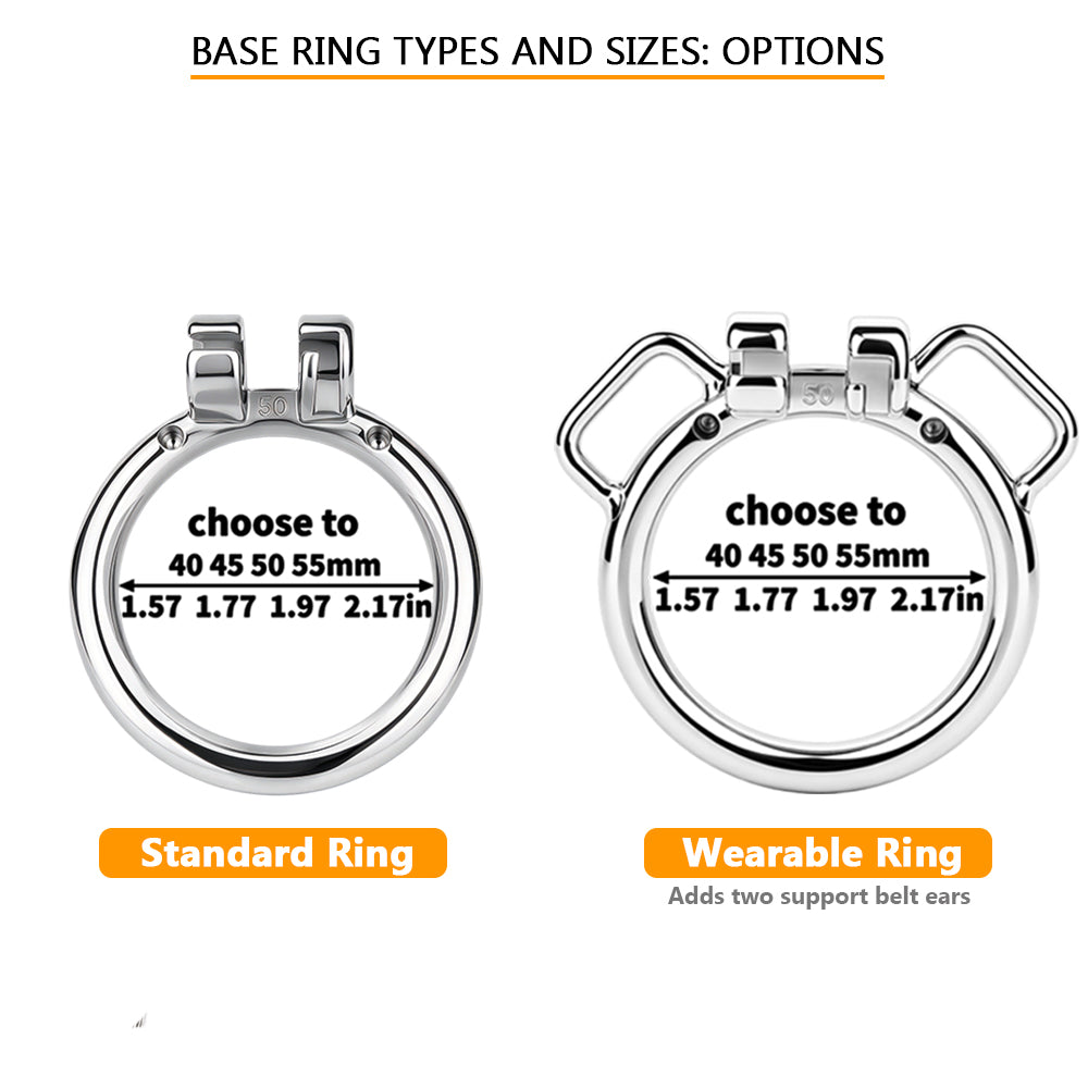 Convertible Flat & Inverted Chastity Cage | F365