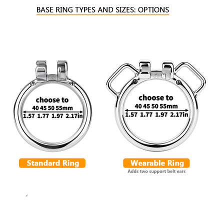 Convertible Flat & Inverted Chastity Cage | F365