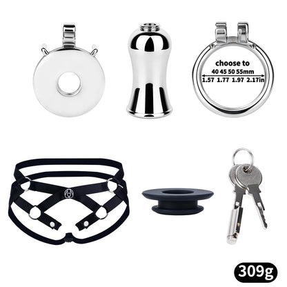Convertible Flat & Inverted Chastity Cage | F365
