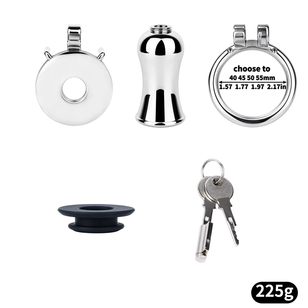 Convertible Flat & Inverted Chastity Cage | F365