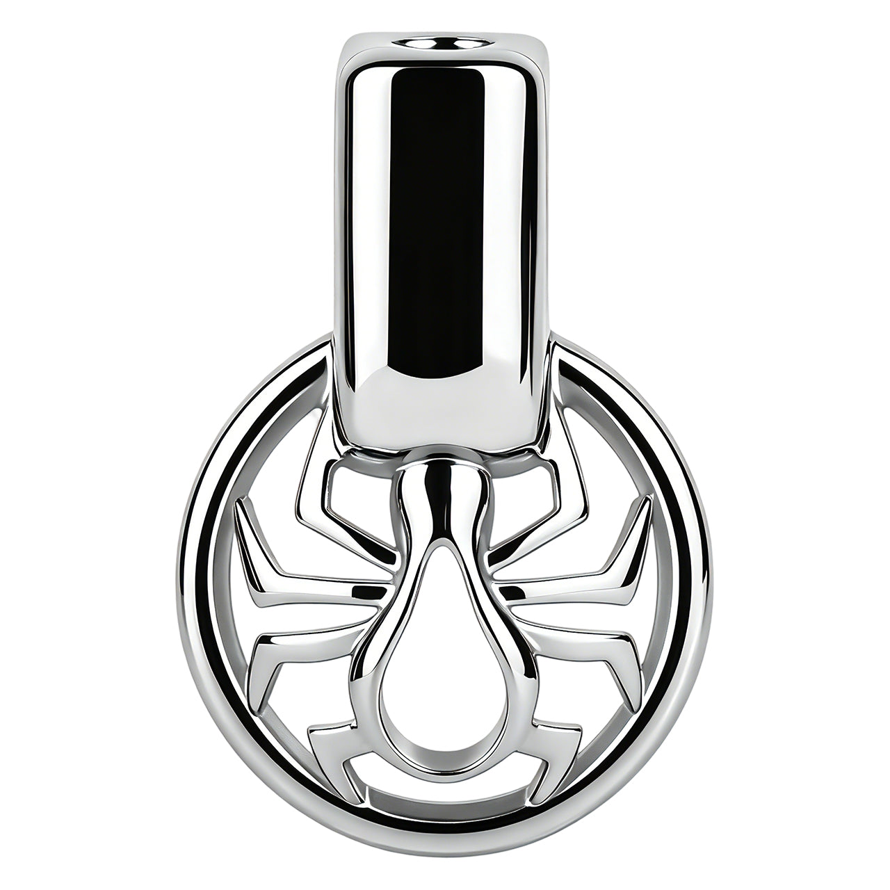 Night Silver Spider Chastity Cage | F328A