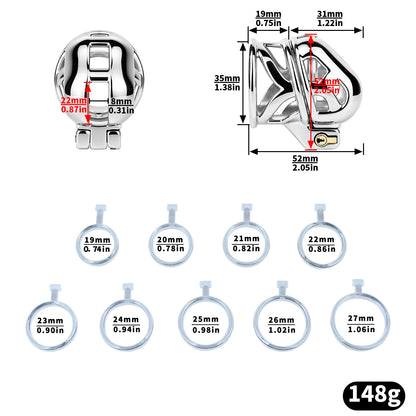 Mamba Metal Shaft-Only Chastity Cage | F345A