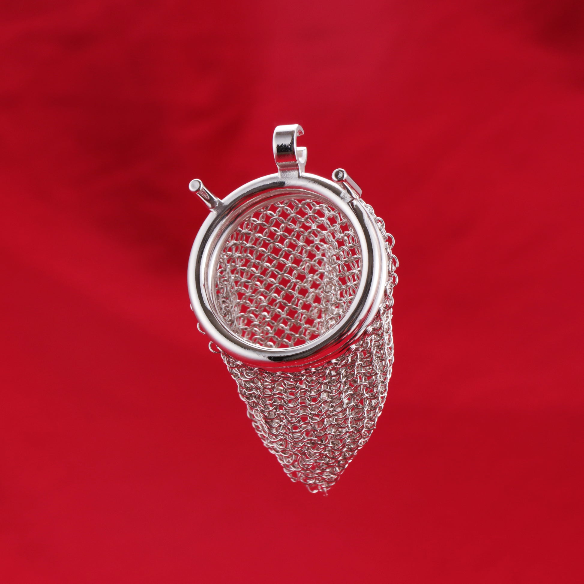 Small Metal Mesh Chastity Cage, F3197 - FRRK