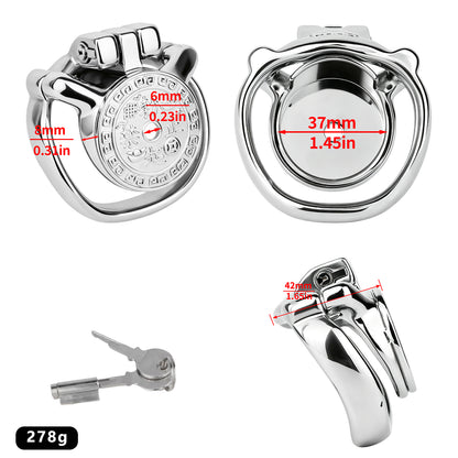Heavy-Duty Flat Chastity Cage | F343A