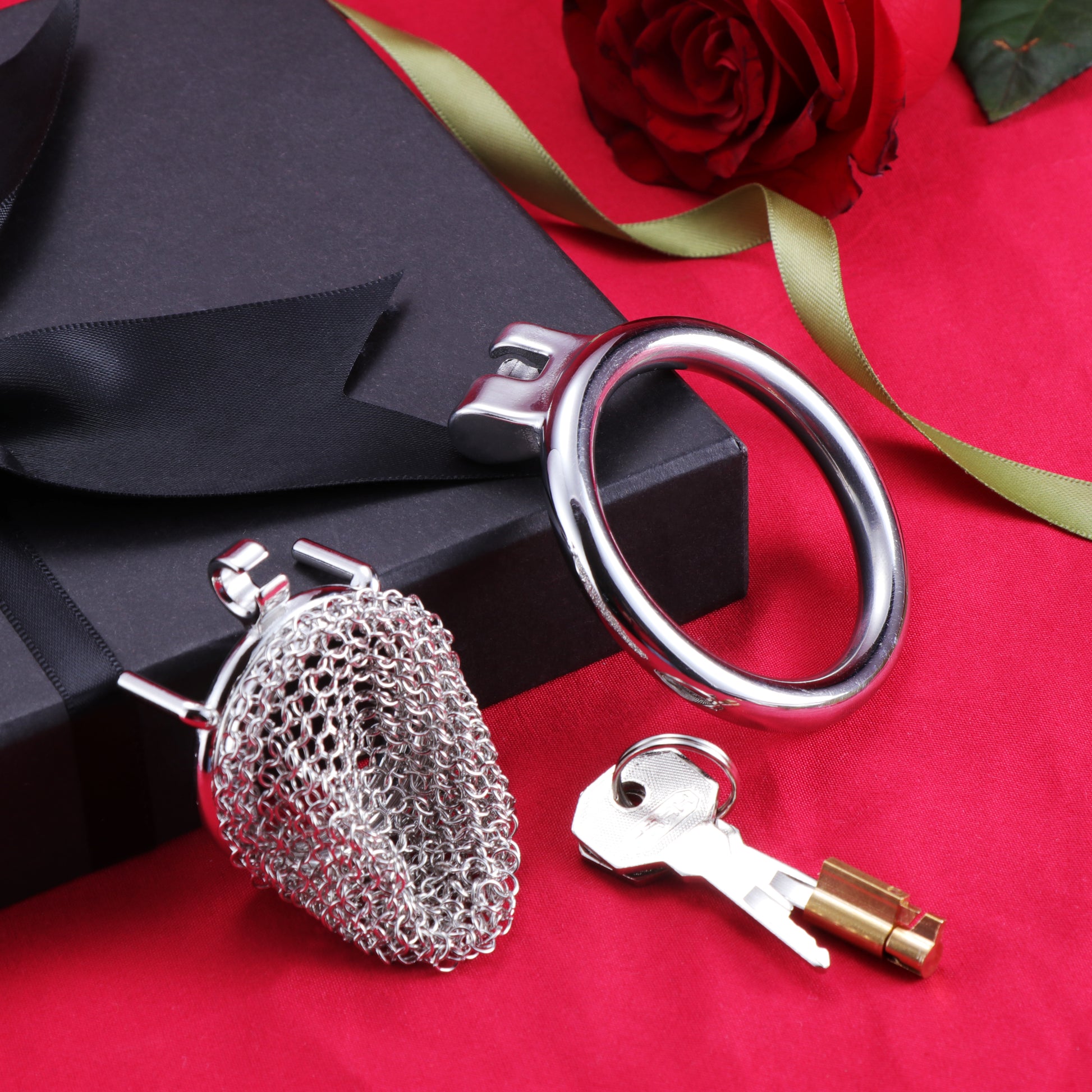 Nano Metal Mesh Chastity Cage, F3198 - FRRK