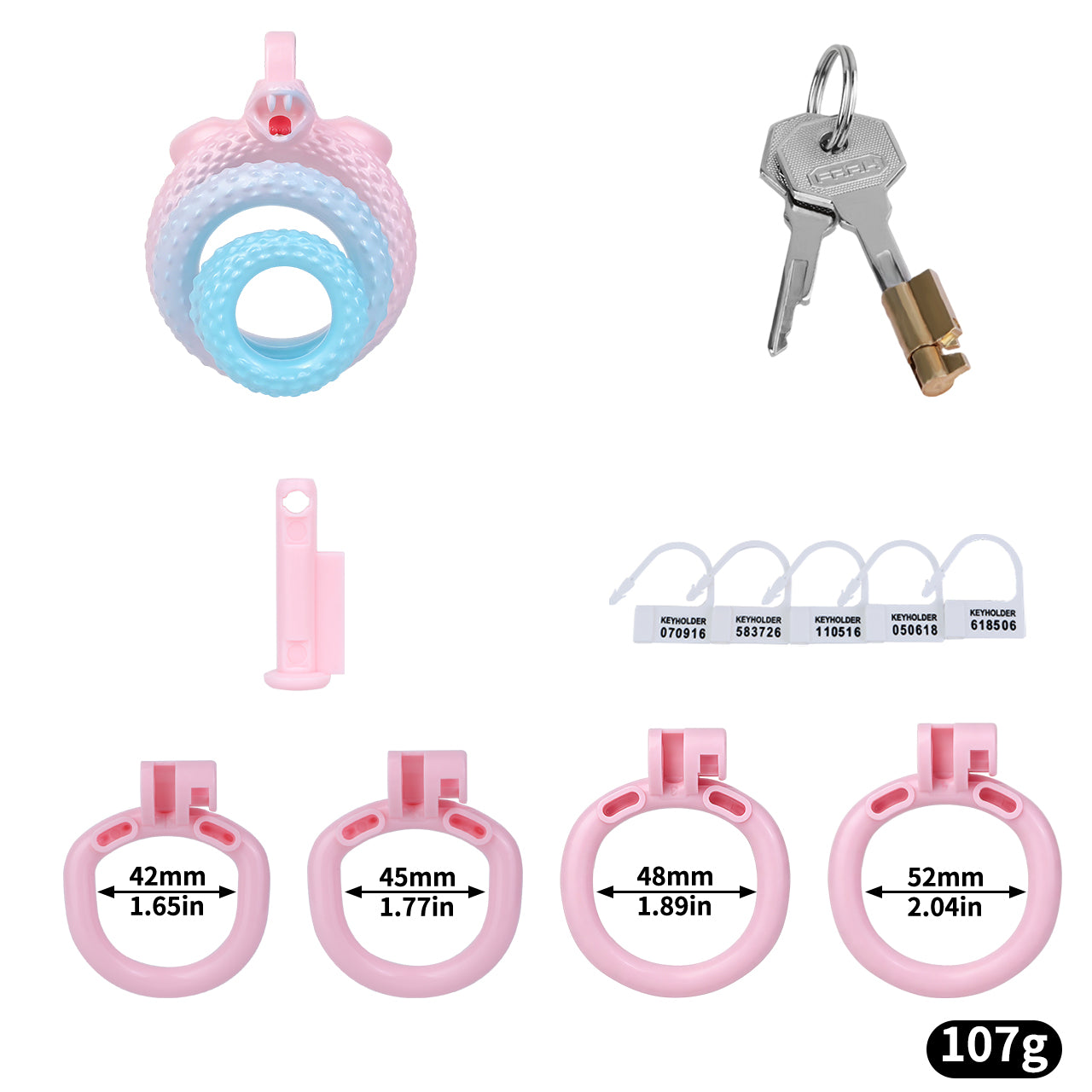 Temptation Snake Scale Chastity Cage | F360A
