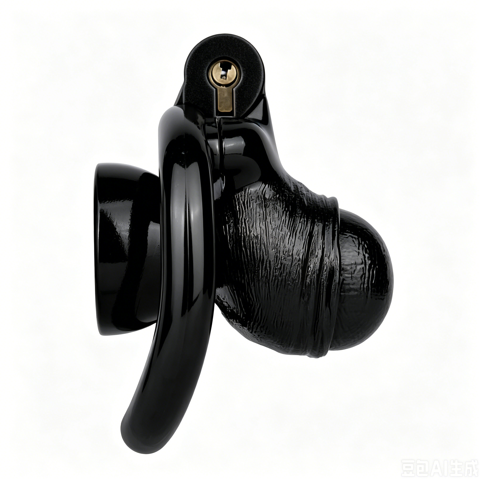 ABS Resin Realistic Dick Chastity Cage – Inverted Type AS036