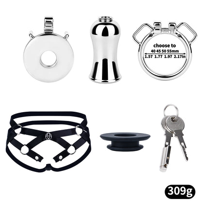 Convertible Flat & Inverted Chastity Cage | F365