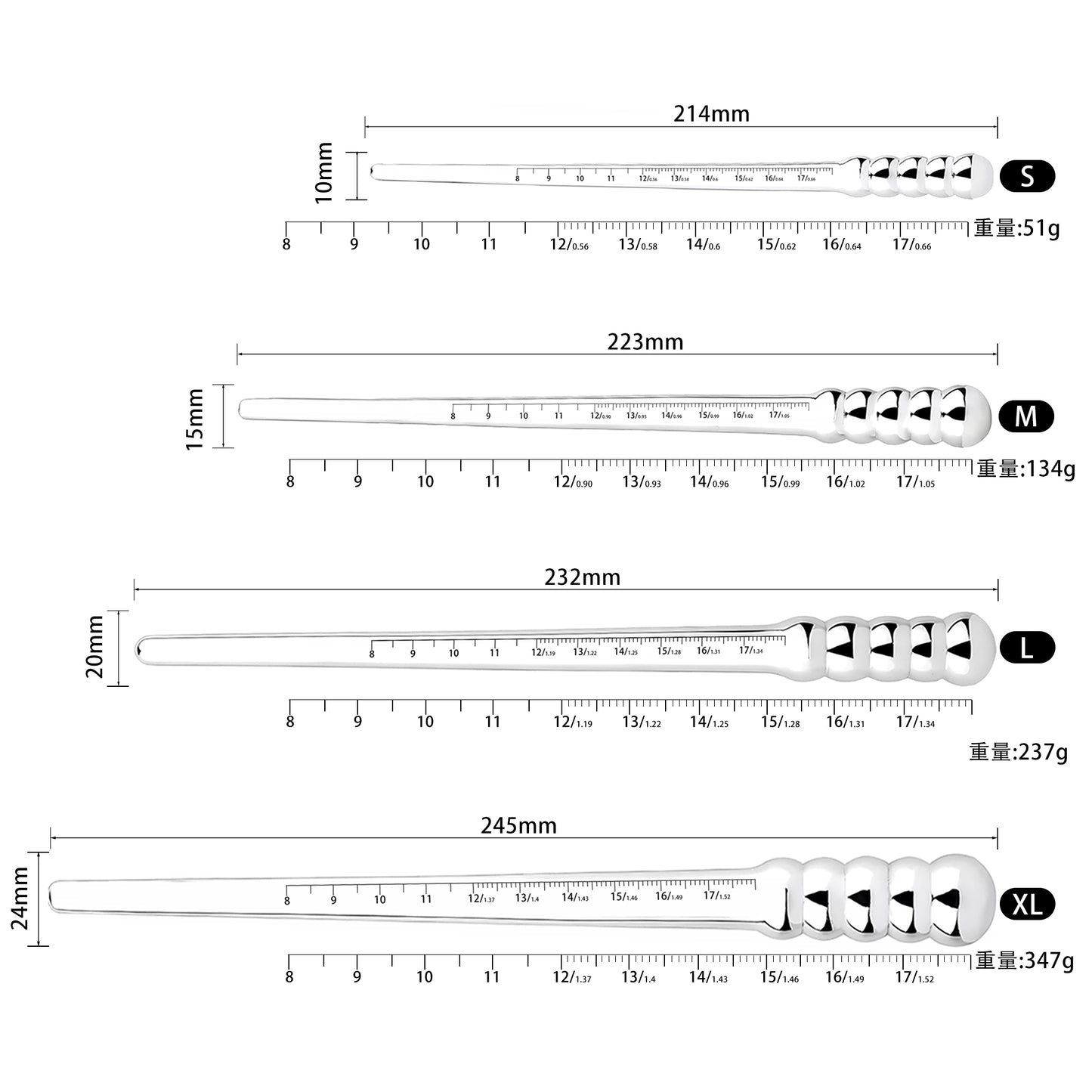 Multiple Layers Urethral Sounding | F3177 - FRRK
