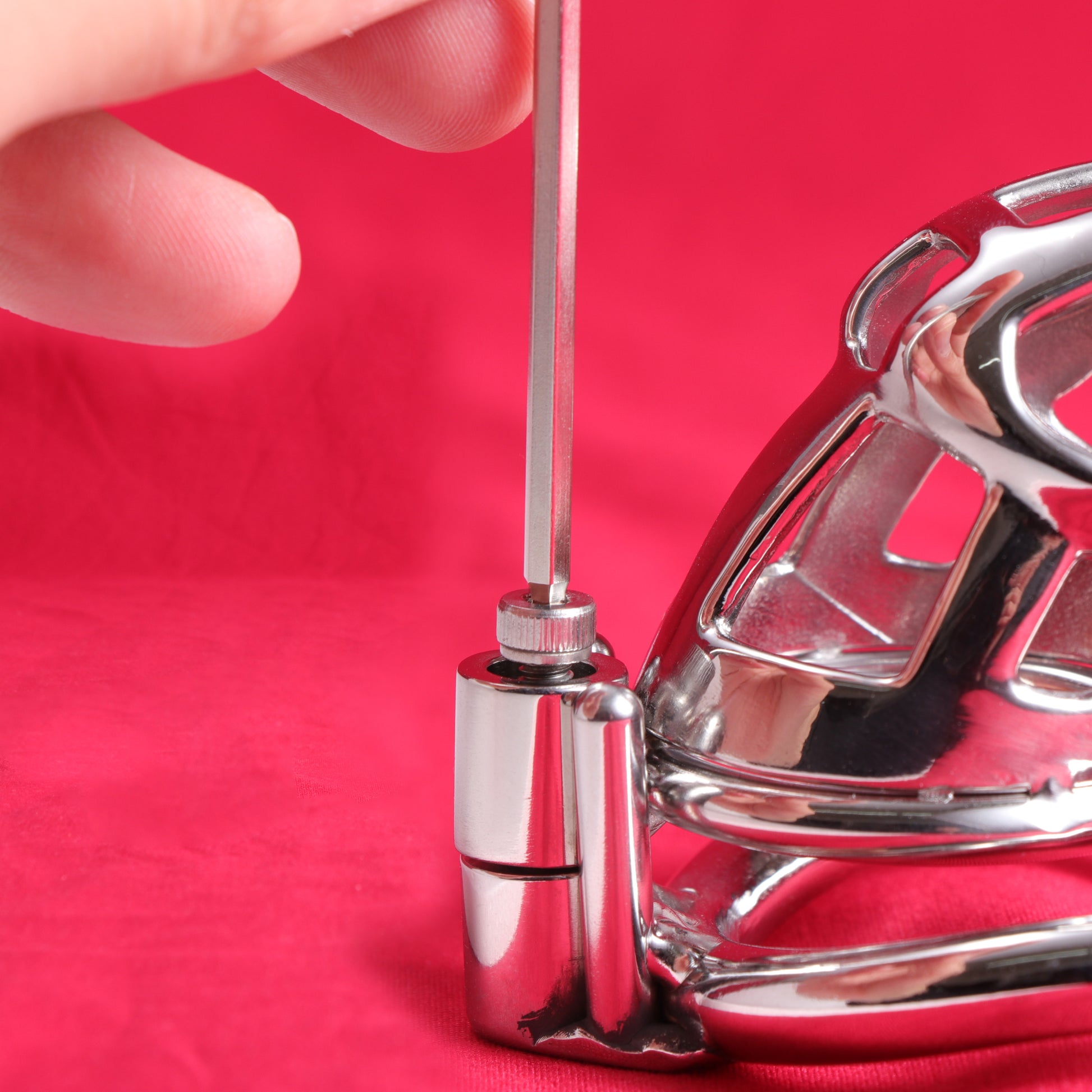 Small Mamba Chastity Cage Allen Wrench Lock, F3088 - FRRK