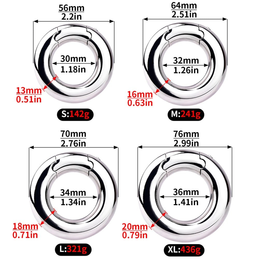 Stainless Steel Ball Stretcher Lock Ring | F3214 - FRRK