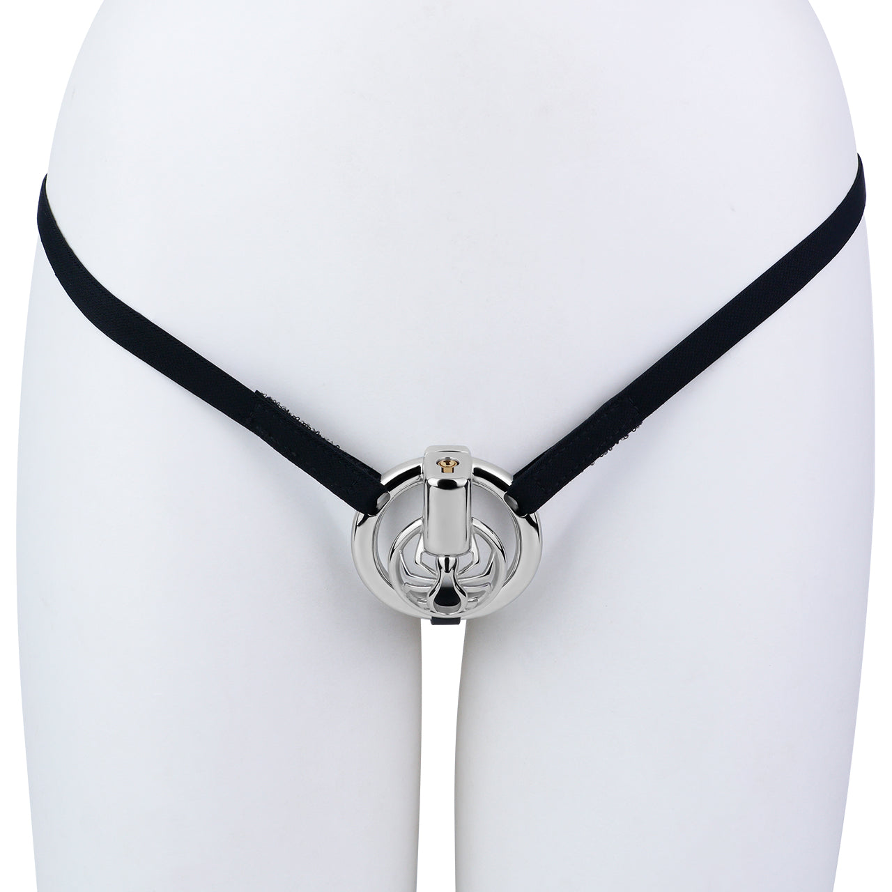 Night Silver Spider Chastity Cage | F328A