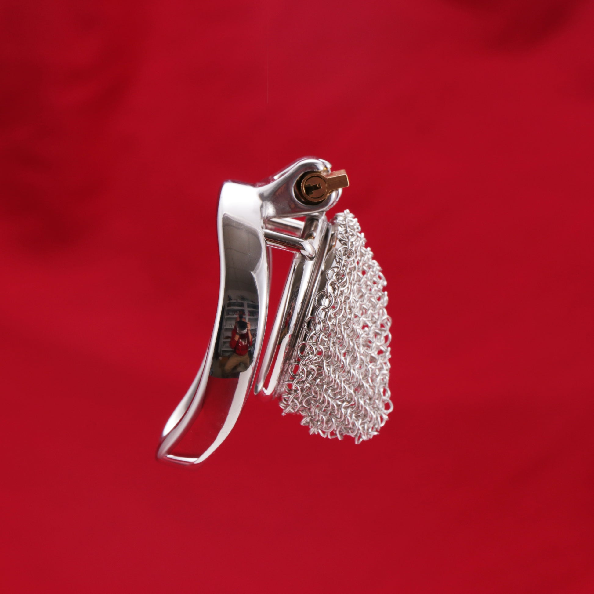 Nub Metal Mesh Chastity Cage, F3199 - FRRK
