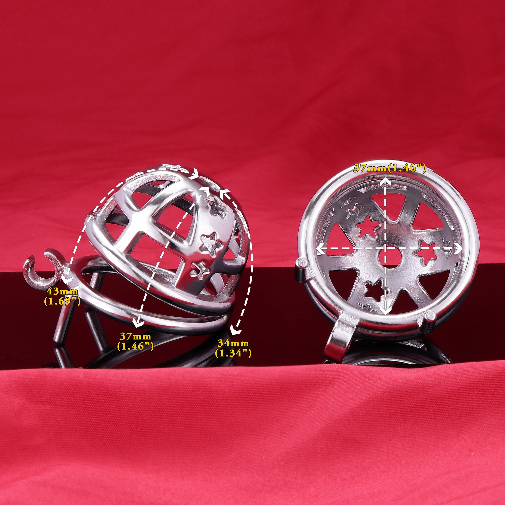 37mm Diameter Large Male Chastity Cage, F3065 - FRRK