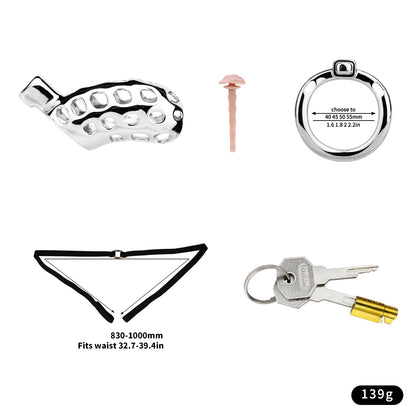 Aluminum Alloy Chastity Cage