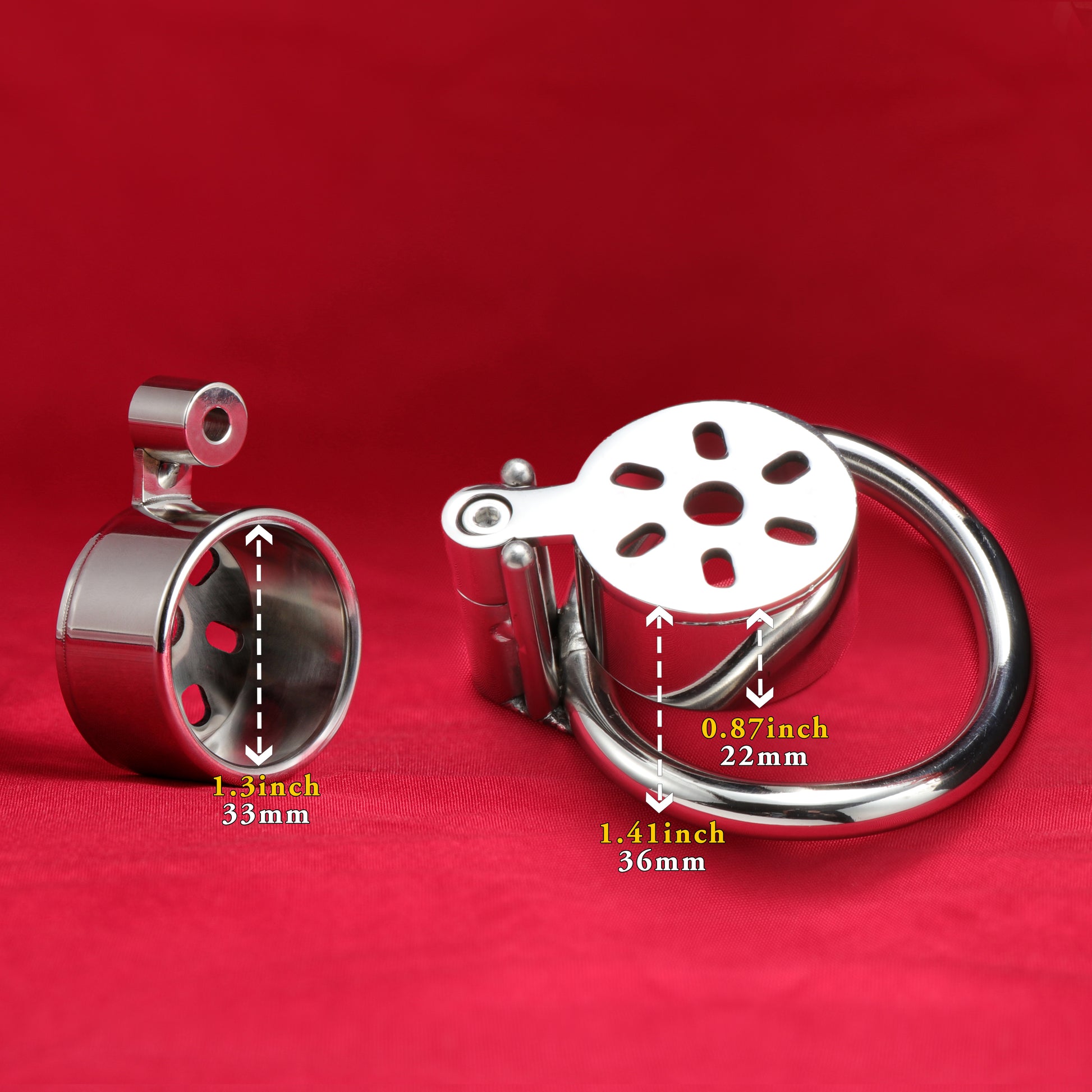 Shrinking Chastity Cage Allen Wrench Lock, F3167 - FRRK