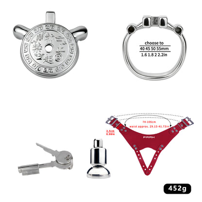 Heavy-Duty Flat Chastity Cage | F343A