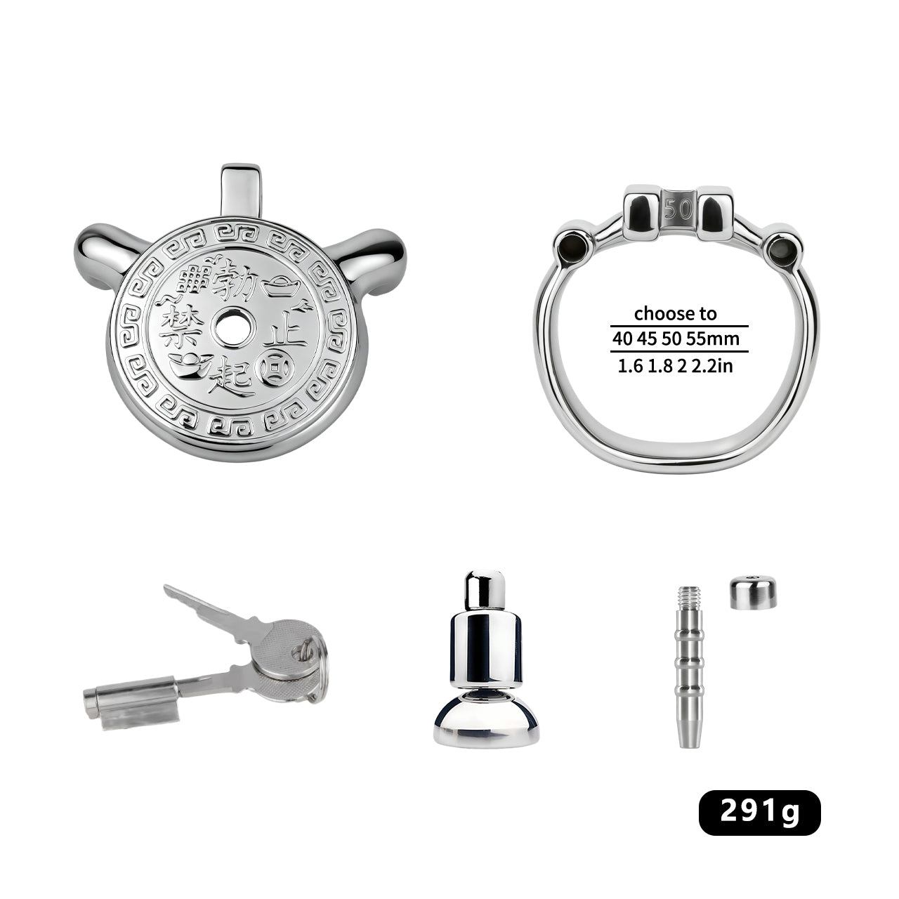 Heavy-Duty Flat Chastity Cage | F343A