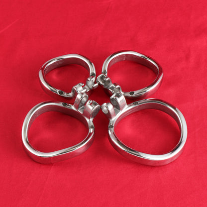 Base Rings for FRRK Metal Chastity Cage That Fit Internal Side Slide Lock System Only - FRRK