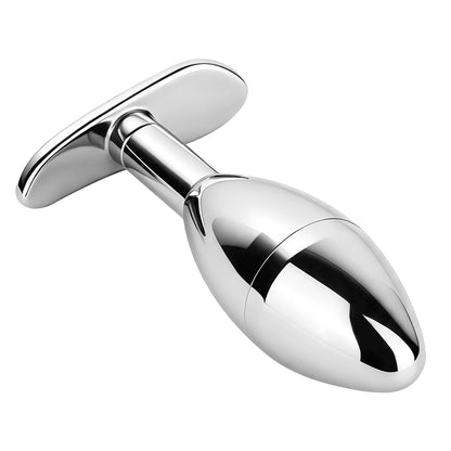 Hollow Metal Butt Plug with Hidden Key Storage | F344A
