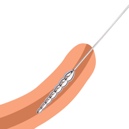 Multiple Layers Ripple Spheres Urethral Sounding Rod | F3180 - FRRK
