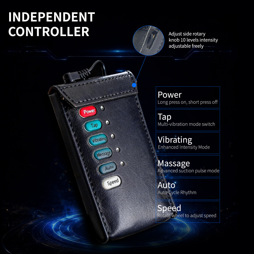 Three-Way Electric Shock Portable Leather Harness | DV9041