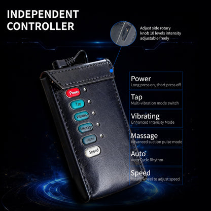 Three-Way Electric Shock Portable Leather Harness | DV9041