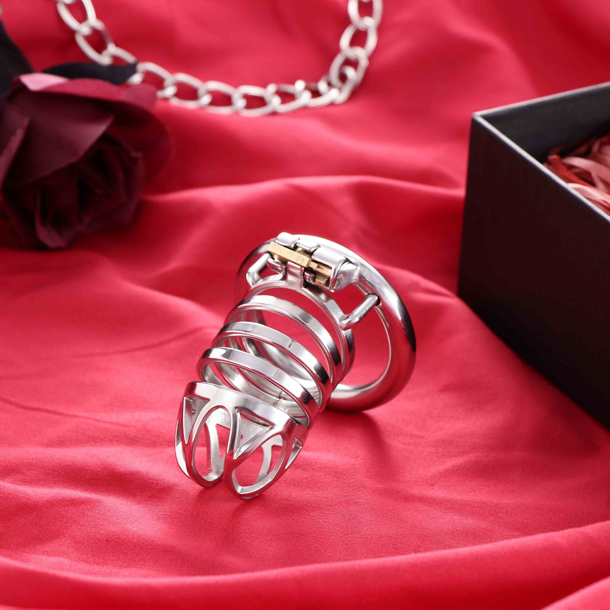 Male Top Split Open Chastity Cage, F3043 - FRRK