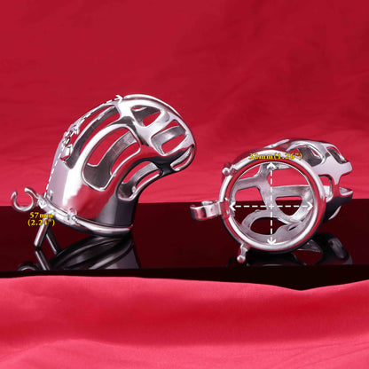 Stainless Steel Metal Small Mamba Chastity Cage | F3115