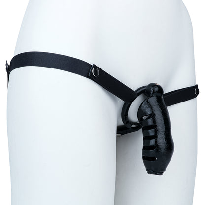 ABS Resin Realistic Dick Chastity Cage – Fully Enclosed Type AS037