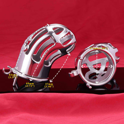 37mm Diameter Male Maxi Mamba Chastity Cage | F3086