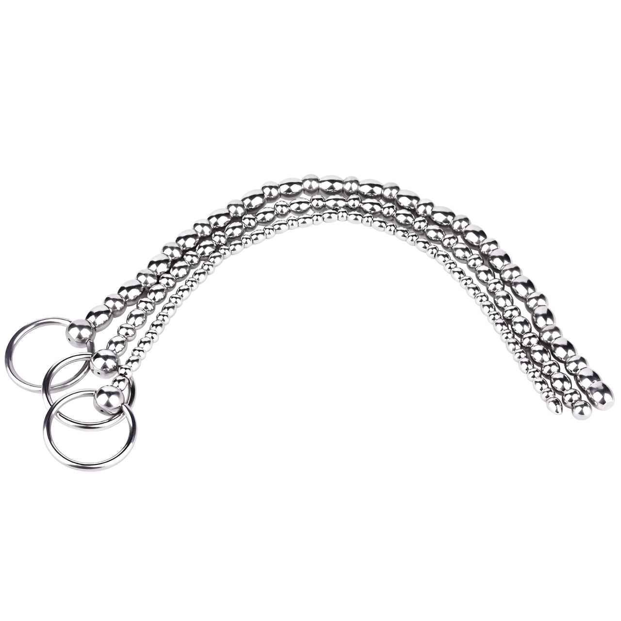 Metal Soft Urethral Sounds Penis Plug with Pull Ring | F3224 - FRRK
