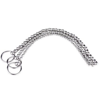 Metal Soft Urethral Sounds Penis Plug with Pull Ring | F3224 - FRRK