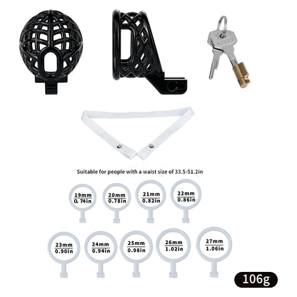 ABS Resin Shaft-Only Chastity Cage | F340A