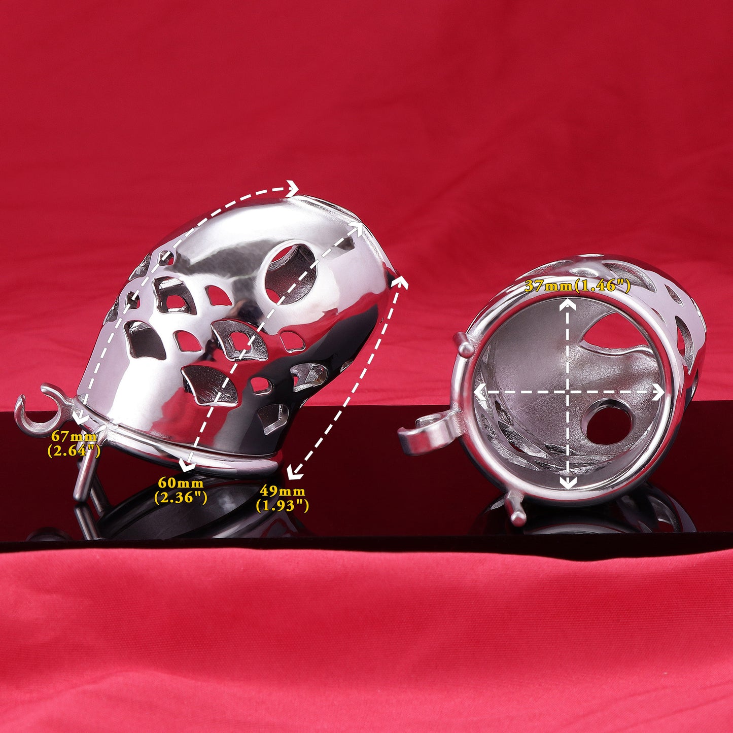 37mm Diameter Large Male Chastity Cage, F3085 - FRRK