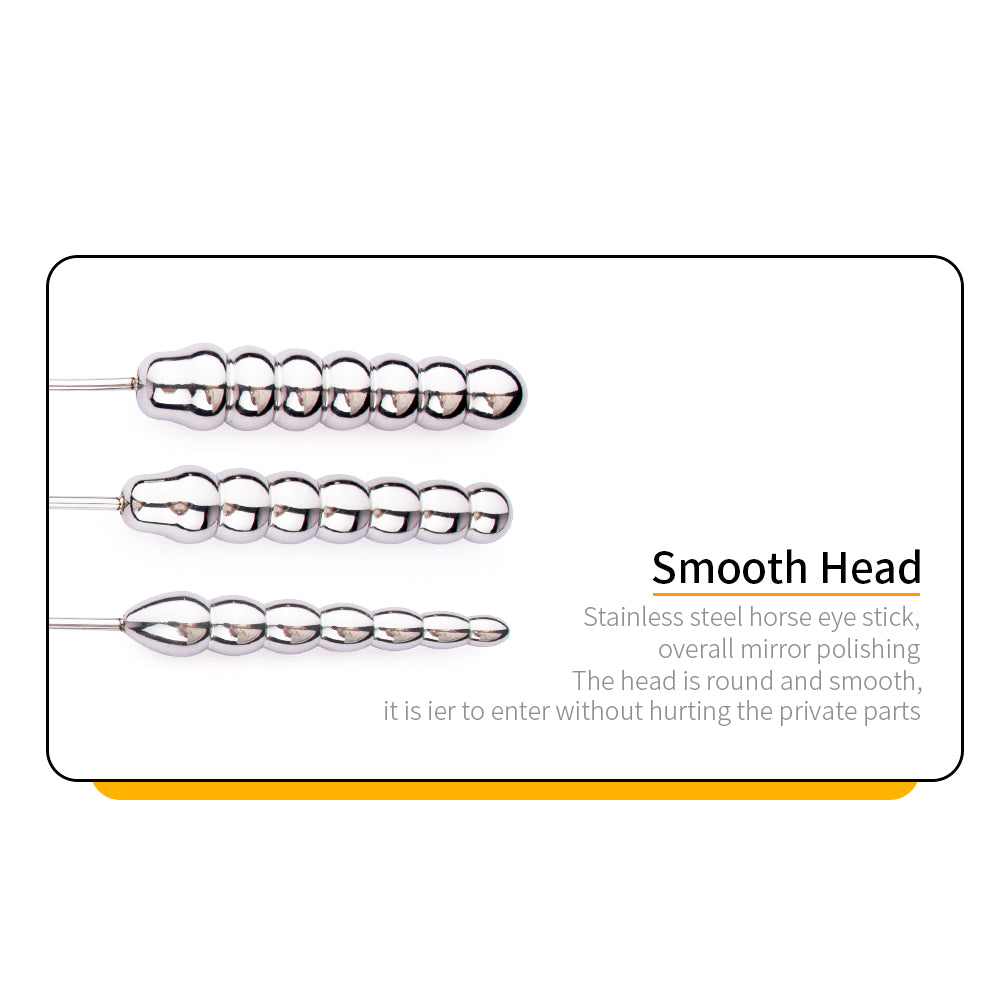 Multiple Layers Ripple Spheres Urethral Sounding Rod | F3180 - FRRK