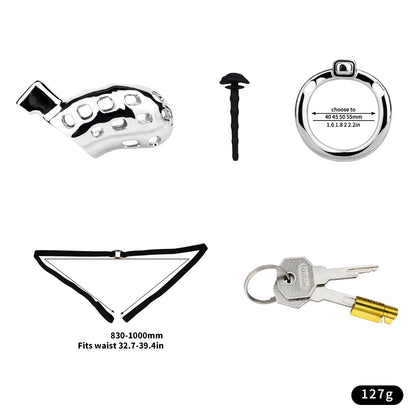 Aluminum Alloy Chastity Cage