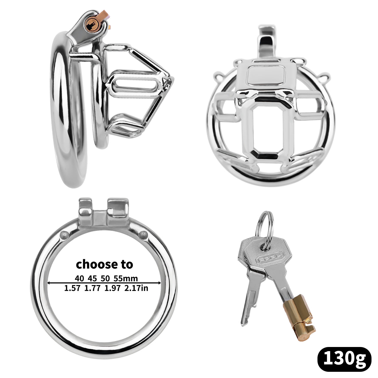 Topology Square Chastity Cage