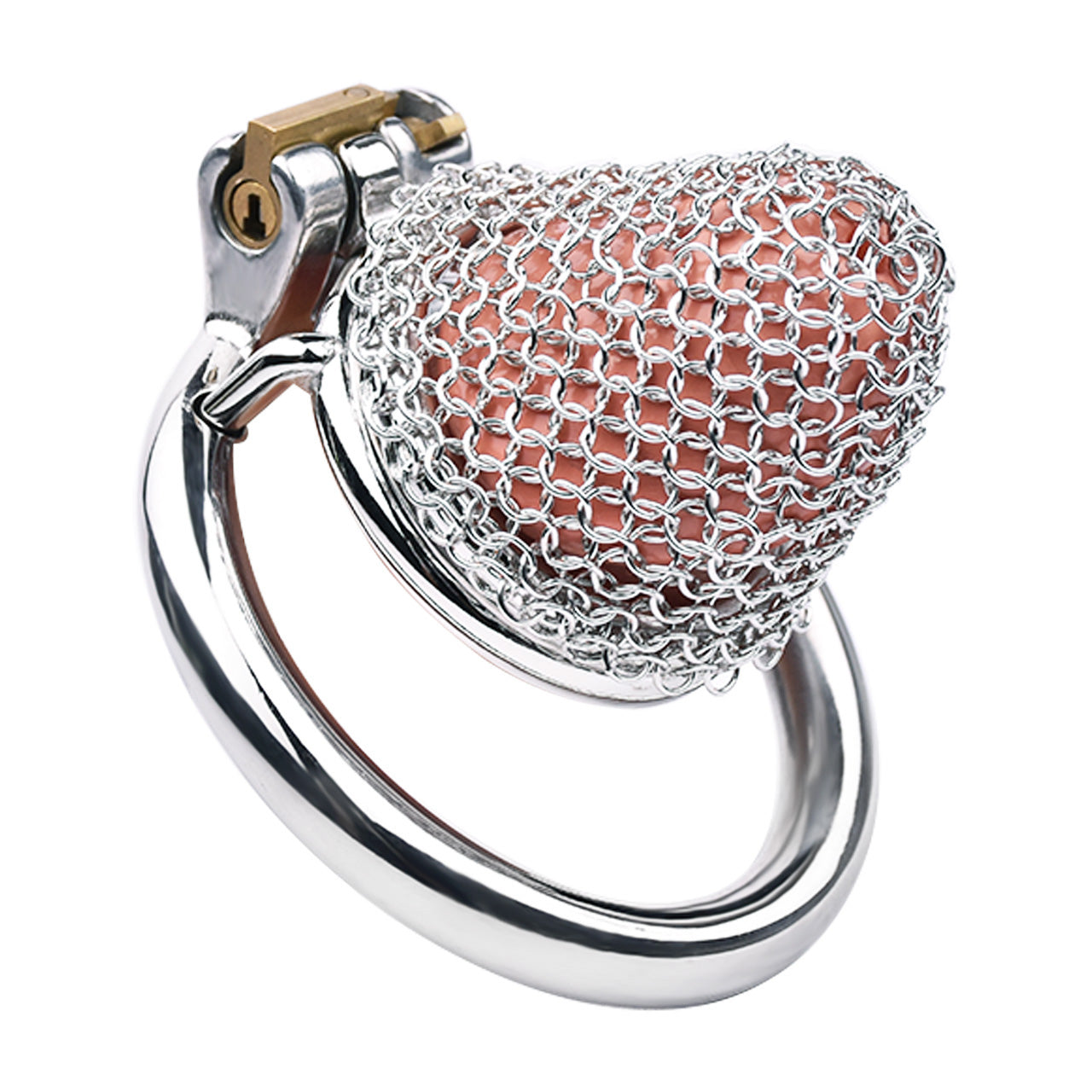 Nub Metal Mesh Chastity Cage, F3199 - FRRK