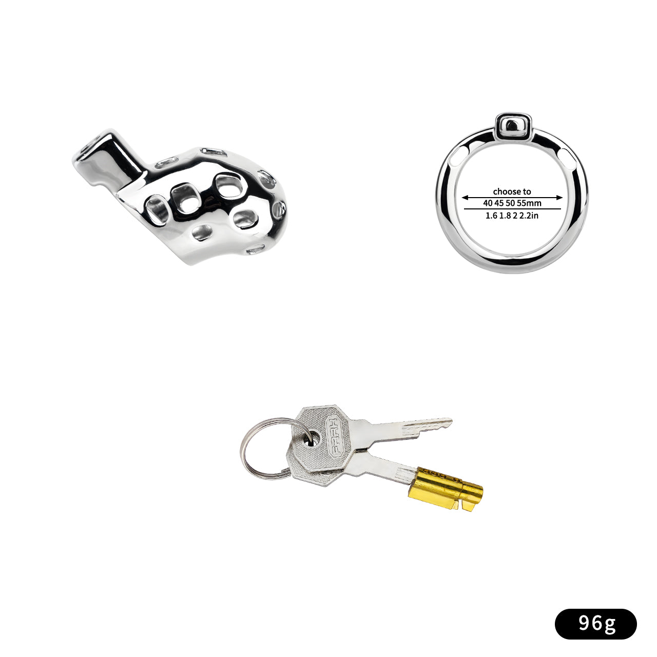 Aluminum Alloy Chastity Cage - Small Size | F243S