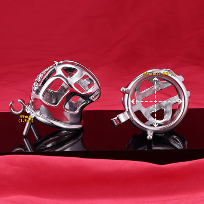 Stainless Steel Metal Small Cobra Chastity Cage, F3115 - FRRK
