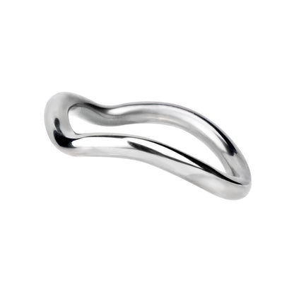 Stainless Steel Curved Cock Ring, F3227 - FRRK