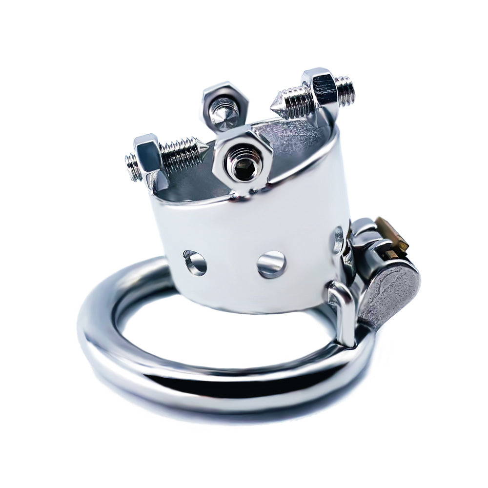 Open Head Male Chastity Cage with Removable Spikes, F3029 - FRRK